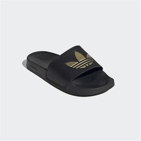 adiletten schwarz gold damen|adidas badelatten kaufen.